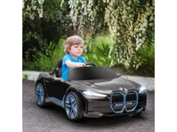Carro Elétrico Infantil I4 12v Licenciado, Preto 115x67x45cm - Controle Remoto, Mp3, Luzes E Cinto Musical