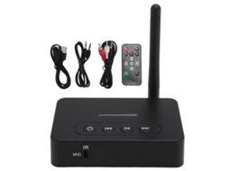 Transmissor e Receptor Bluetooth 5.1 2 em 1 Adaptador Hifi com Controle Remoto Aux Rca Nfc
