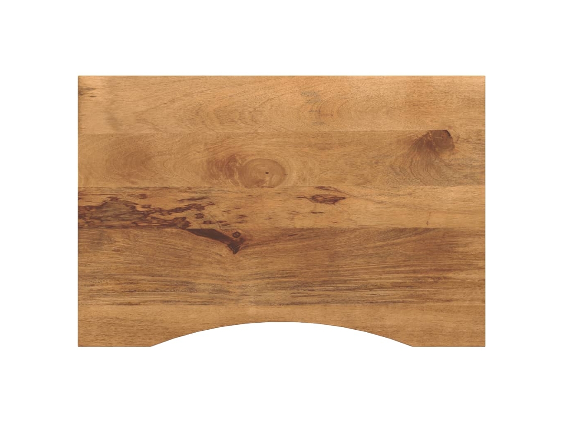 Desk Top, Desk Tops Vidaxl Marrom Madeira De Mangueira