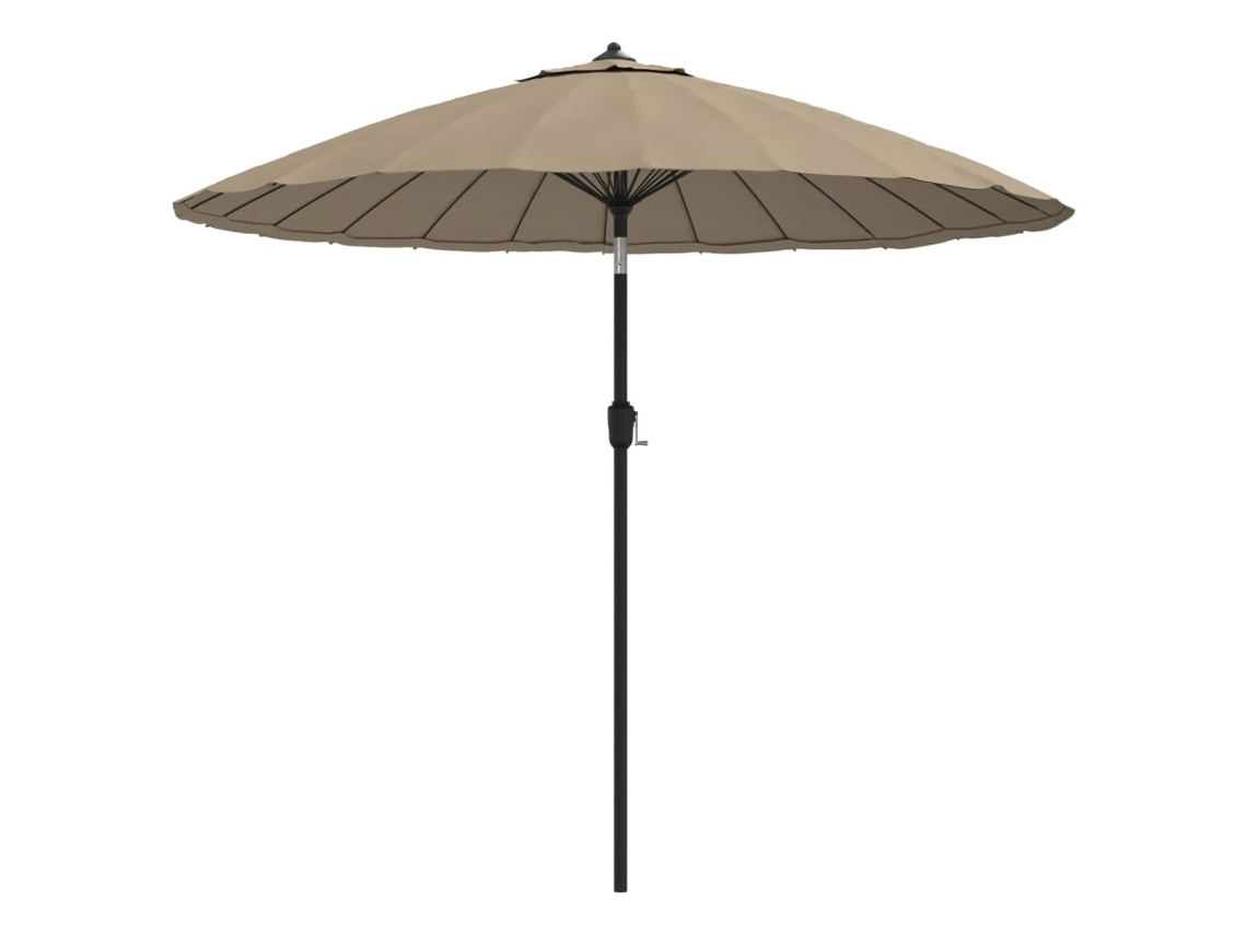 Parasol, Parasols Vidaxl Cinzento-acastanhado Tecido (n/a)