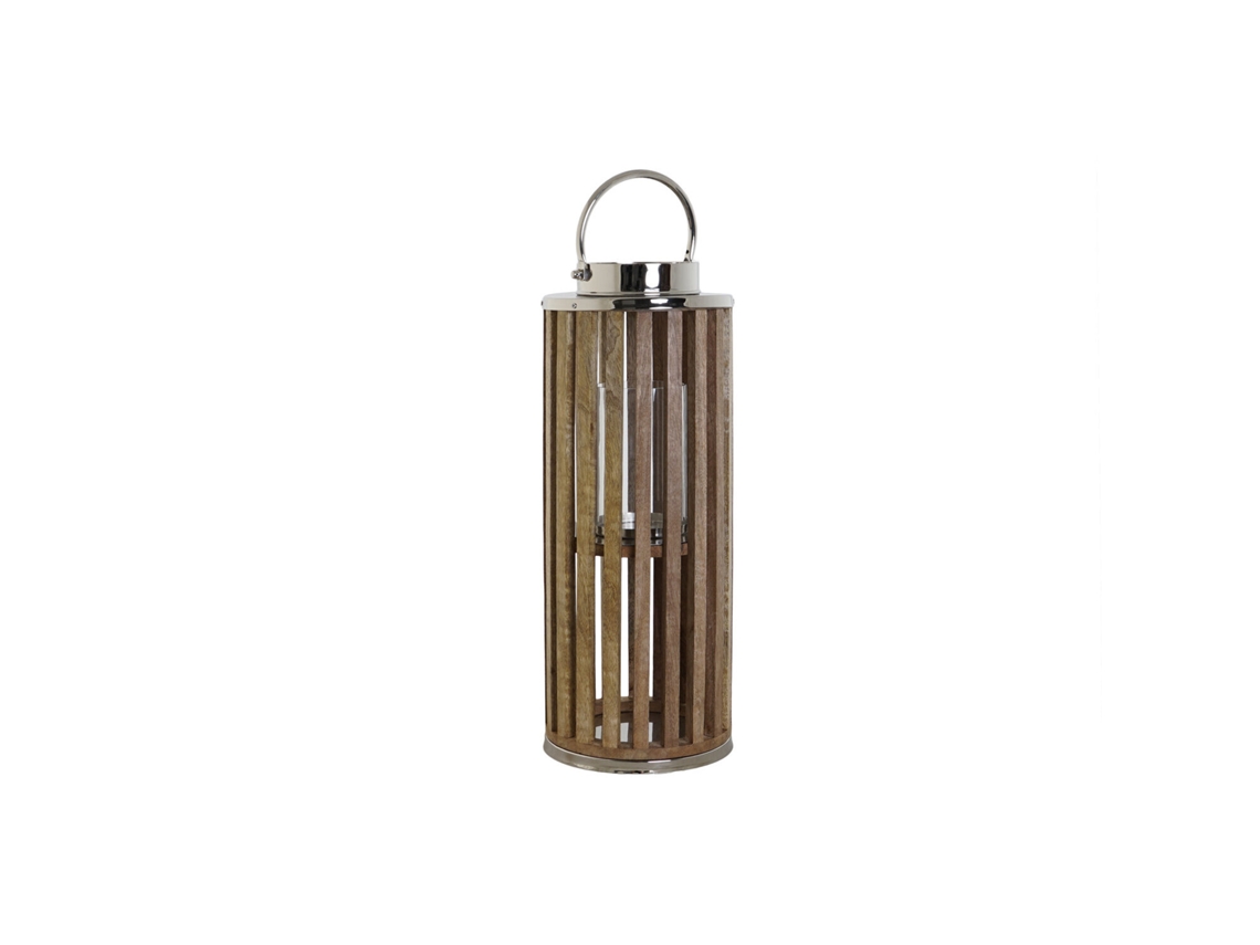 Castiçal com Alça em Vidro Natural Marrom, 20x20x51cm ALEXANDRA HOUSE LIVING
