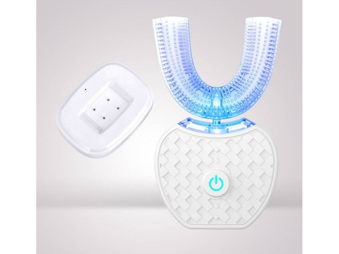 Escova de Dentes Elétrica  Ultra-sónica 360 Graus Branca (5000 rpm)