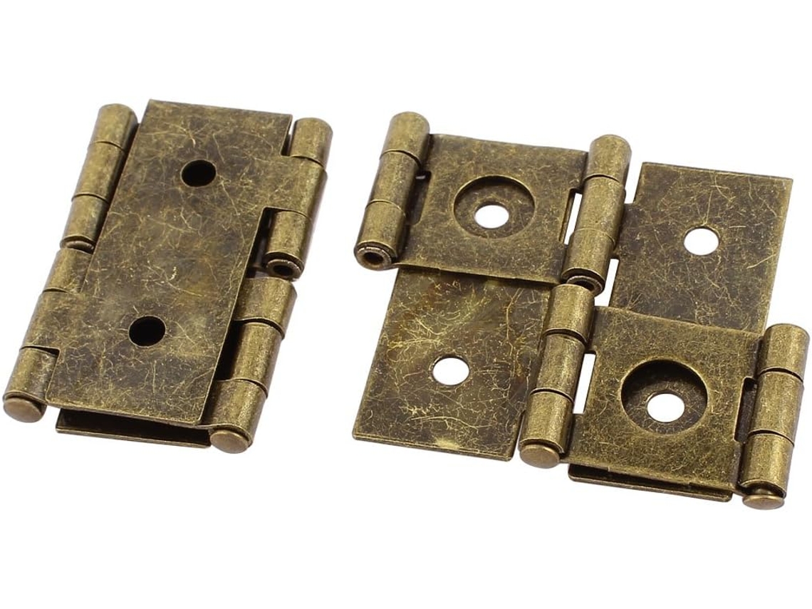 2 dobradiças dupla ação para biombo dobrável estilo retrô 46x54 mm CHABERLU