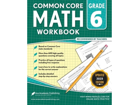 Livro Common Core Math Workbook Grade 6 de Ace Academic Publishing (Inglês)