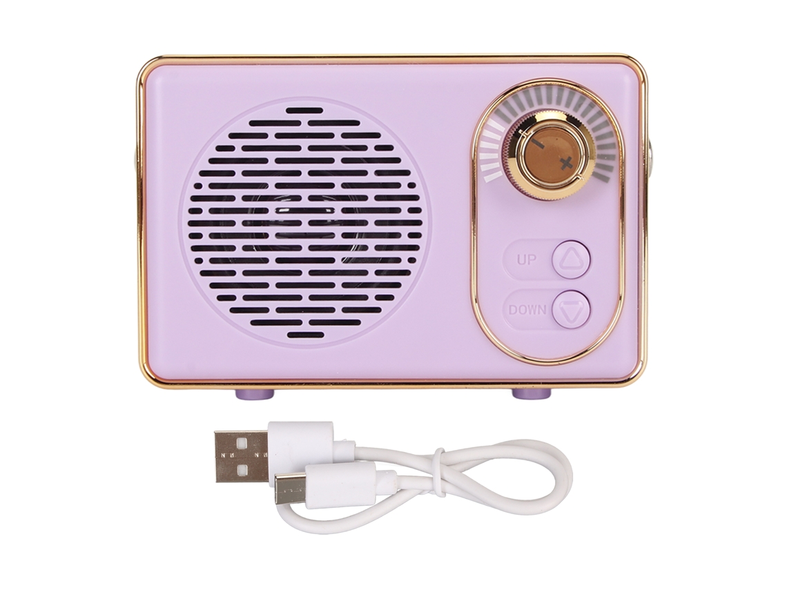 Altifalante Bluetooth 5.0 LAXISCREED Vintage Roxo