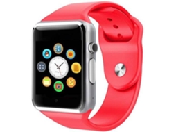 Smartwatch 1.54'' Prateado, vermelho