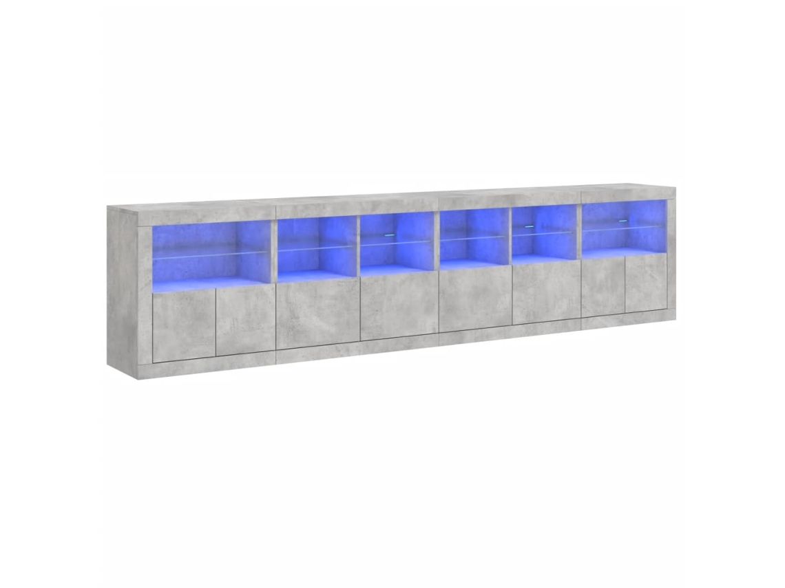 Sideboard, Sideboards Vidaxl Cinzeto Madeira Processada (n/a)