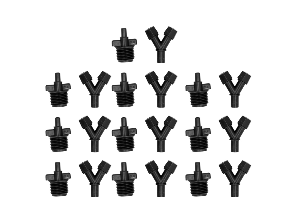 10pcs bico de nebulização plástico G1/2 | S/MARCA