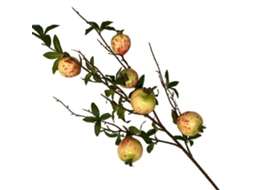 Laxiscreed Flor Artificial De Romã Amarela Para Decoração E Fotos De Casa