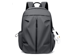Lurelia Mochila Escolar Casual Moderna De 14 Polegadas, Estilo Esportivo, Simples E Impermeável, Unissex, Para Computador, Cinza