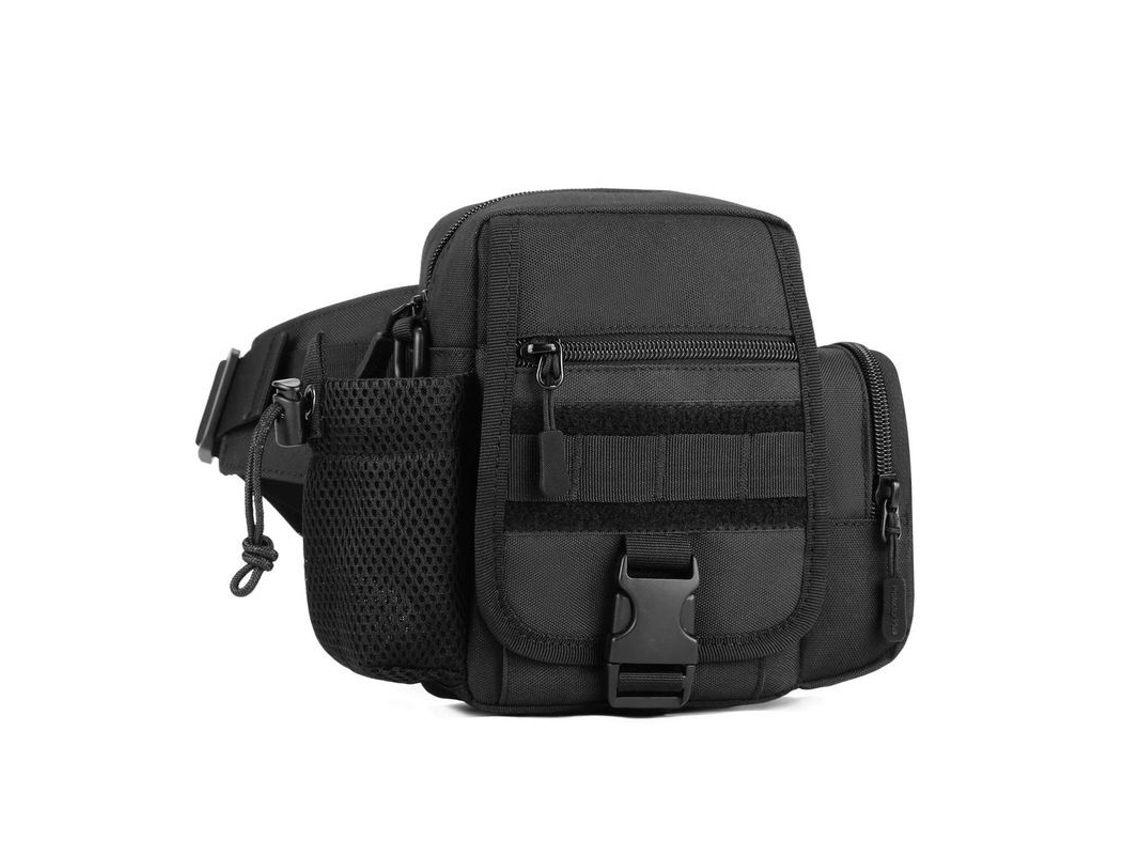 Bolsa Lombar Tática com Bolsa para Garrafa de Água, Esportes ao Ar Livre S/MARCA