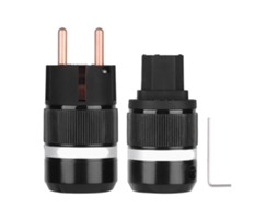 Conector de Energia Monosaudio de Cobre Puro Iec Plug para Equipamentos Profissionais | S/MARCA