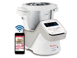 Robô de Cozinha MOULINEX i-Companion + Panela de Vapor HF9001PT (4.5 L - 1550 W - 6 acessórios)
