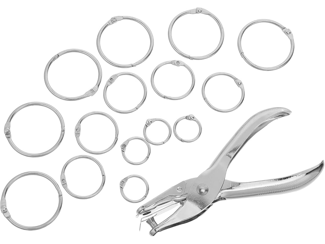 Anéis metálicos Nolitoy para massa solta, 15 mm, 25 mm e 35 mm, 30 peças com pequeno suporte para macarrão de mesa.