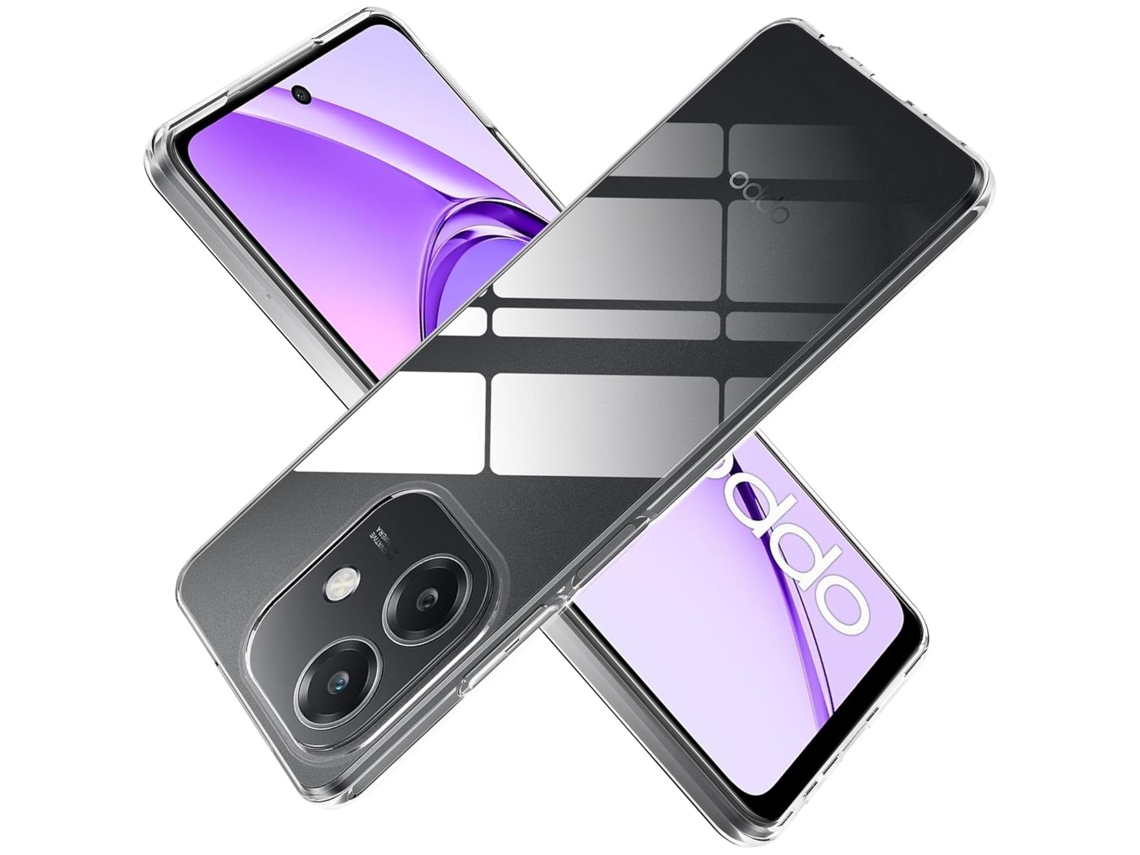 Lurelia Kit Capa Tpu Gel Para Oppo A40 (4g) / A40m (4g) / A60 (5g), Vidro Temperado 2d Para Ecrã, Transparente