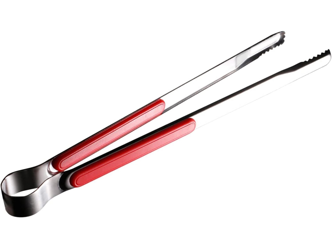 Pinça Suporte Para Grelha, Pinça De Cozinha Em Aço Inoxidável, Pinça Para Bife De 25, 5cm, Fácil De Limpar Para