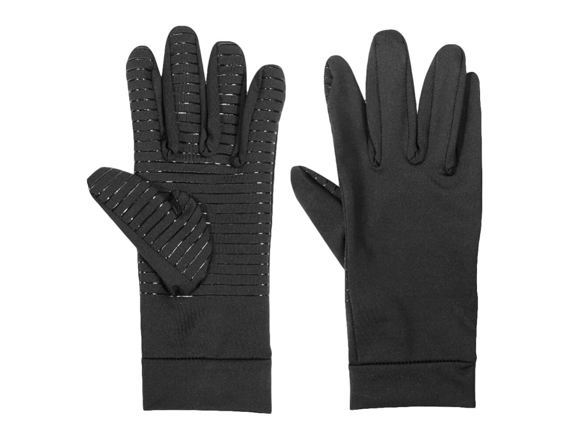 Luvas Esportivas De Compressão Healeved, Conjunto De 3 Pares, Com Dedos Completos, Feitas De Fibra Cobre E Elastano