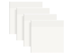 Bloco de Notas Adesivas Transparentes , 200 Folhas, À Prova D'água e Reutilizáveis. MDUG (75 X 75 Mm)