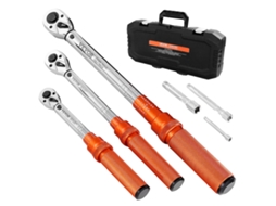 Conjunto De Chaves Dinamométricas De Clique Vevor Com Acionamento De 1/4“, 3/8” E 1/2