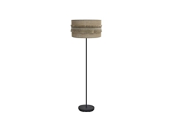 Kala Salon Foot 1Xe27 Preto/Saco 164X40X40 Cm com Franjas FABRILAMP
