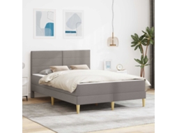 Vidaxl Estrutura Da Cama 140 X 200 Cm Cinzento-acastanhado