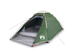Tenda de campismo cúpula para 2 pessoas VIDAXL impermeável verde