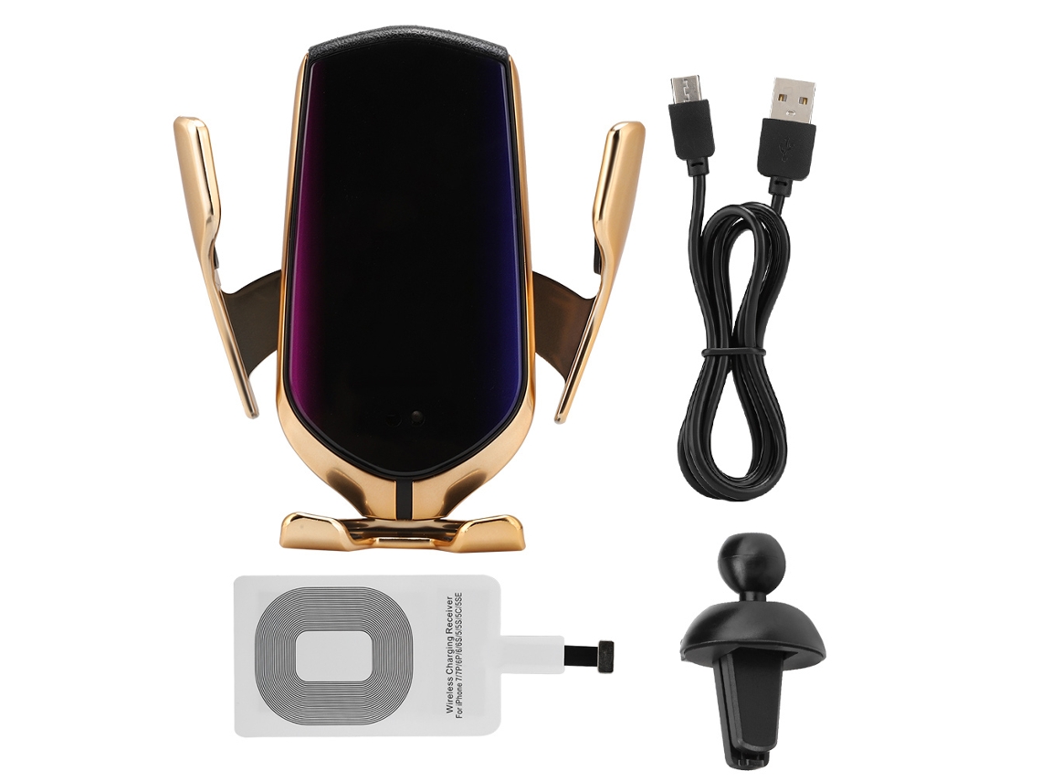 Carregador Sem Fio para carro com fixação automática de 10W