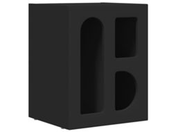 Mesa de cabeceira Preto com madeira processada MAISON EXCLUSIVE (40x35x50 cm)