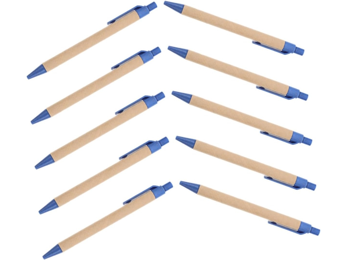 Conjunto De 8 Canetas Esferográficas Retráteis Portáteis Ergonômicas
