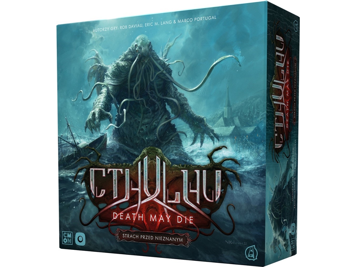 Jogo de tabuleiro Cthulhu Death May Die Medo do rebelde desconhecido