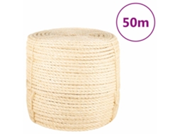 Vidaxl Corda 100% Sisal 8 Mm 50 M