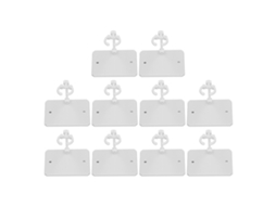 Mali base para Figura de Ação 10pcs Suporte de Exibição Estável para Bonecos de 6 Polegadas Branco