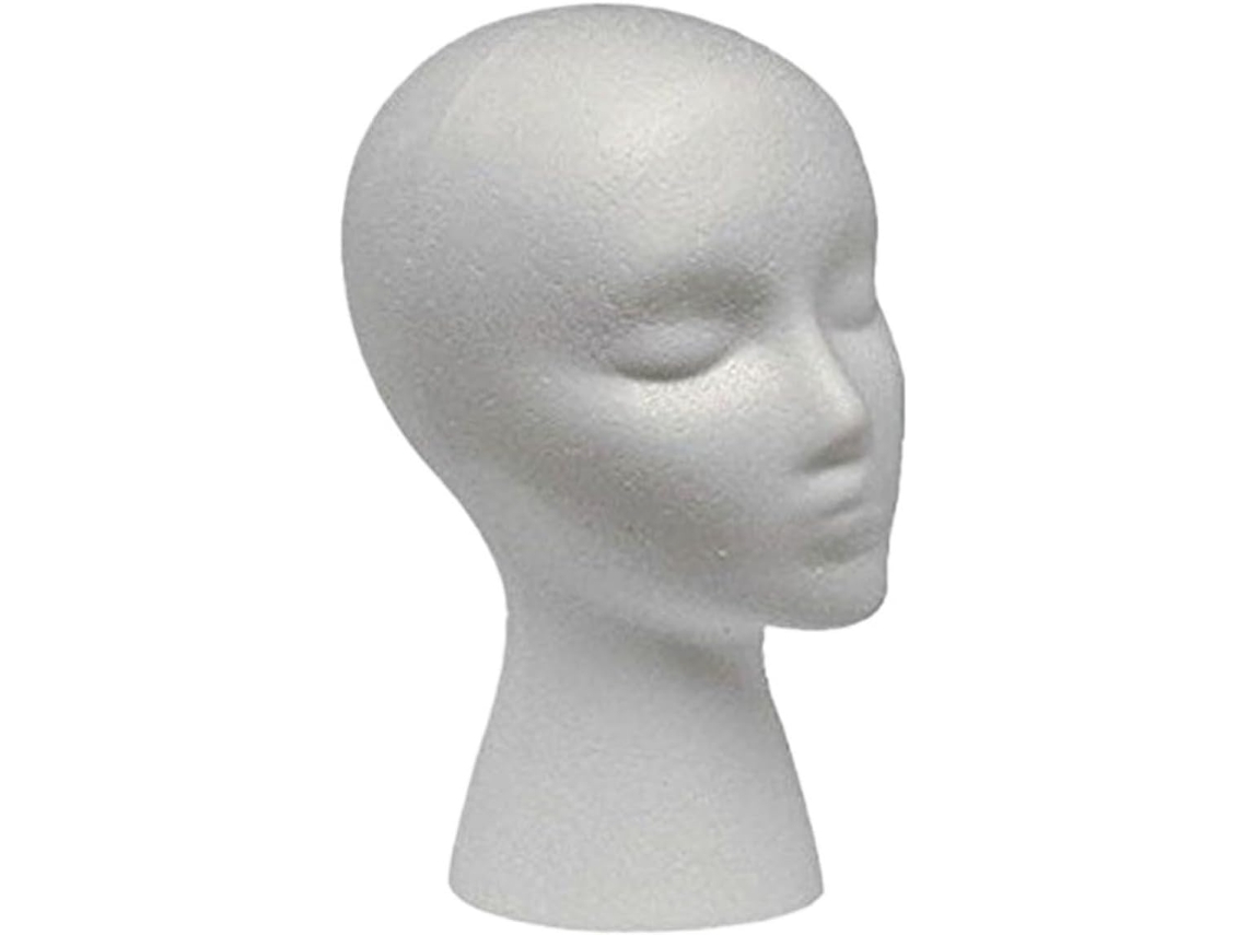Cabeça de Manequim SFUSHOS de espuma, suporte para perucas e acessórios