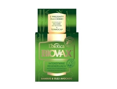 Máscara Intensamente Regeneradora Para Todos Os Tipos De Cabelo Bambu Óleo De Abacate 250 Ml. Lbiotica