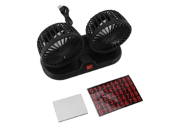 Ventilador Usb Duplo Cabeça Potente Silencioso Portátil