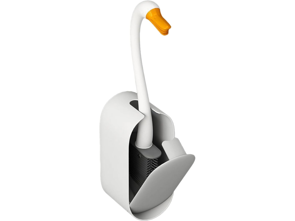 Escova De Vaso Sanitário De Parede Para Autocaravanas - Design Compacto Em Forma De Cisne Com Reservatório