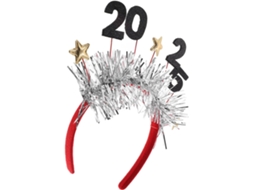 Tiara de Ano Novo para Adultos, Acessório de Cabelo Reutilizável para Festas