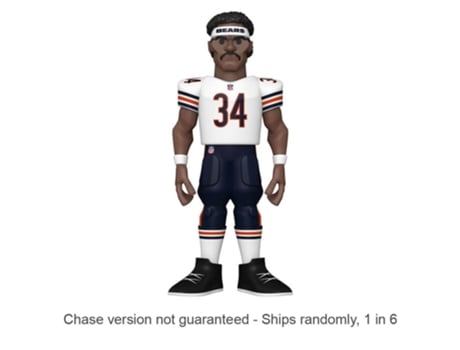 Figura Funko NFL Bears Walter Payton Pop! Vinyl Dourado 12