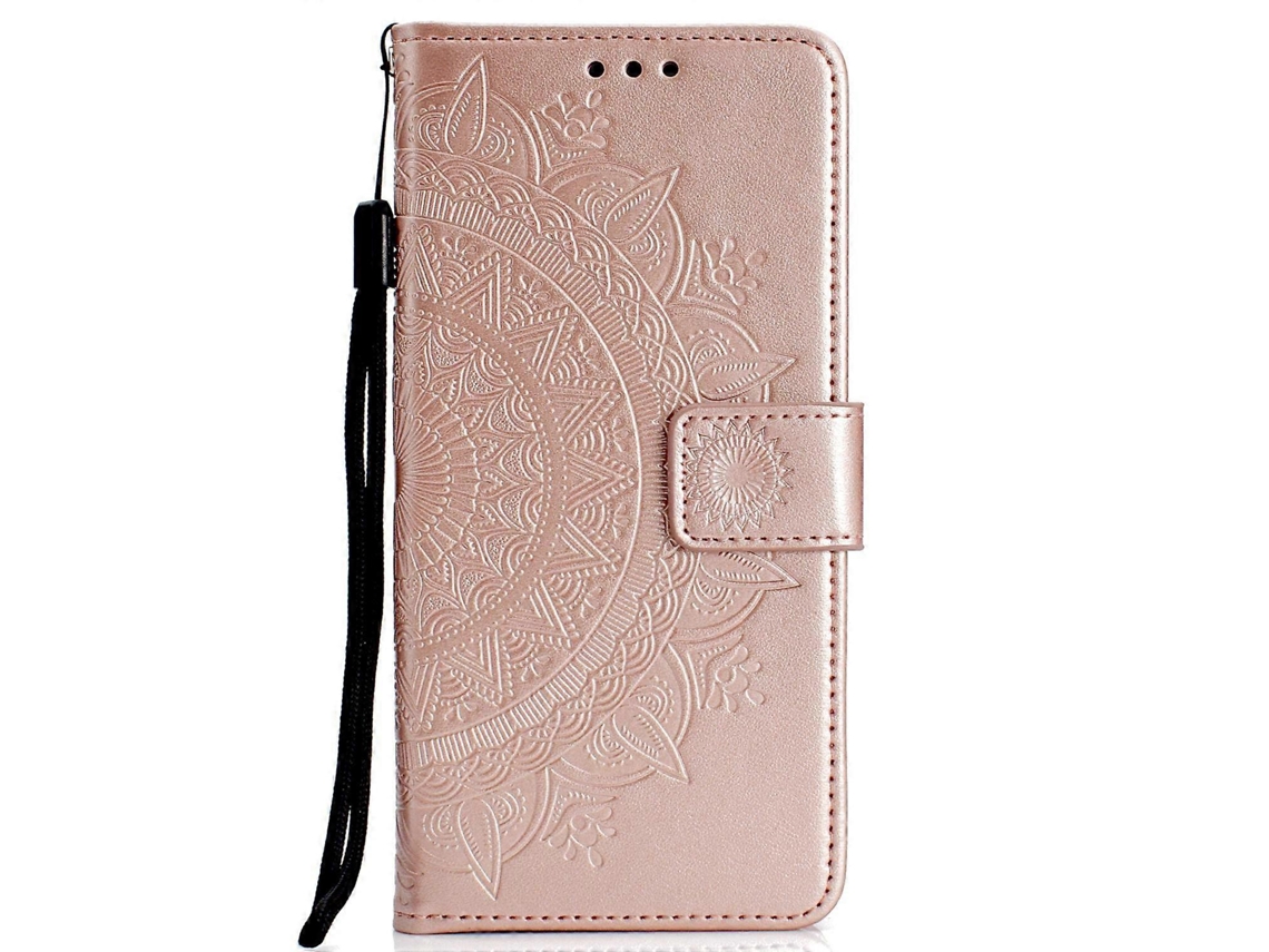 Capa De Celular De Pu Com Padrão De Mandala Impressa Para Xiaomi Redmi Note 5 Pro (câmera Dupla)/redmi Note 5