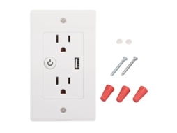 Painel De Tomada Inteligente Laxiscreed Com Usb, Wi-fi E Controle Por Voz Para Casa Conectada