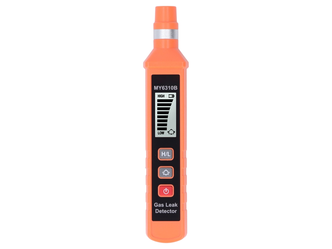 Detector de gás inflamável portátil, com alarme sonoro, visual, vibração, display LCD, sensível, para casa, comercial | S/MARCA