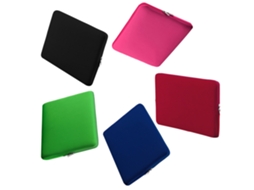 Saco Com Fecho Zipper Macio Para Macbook Pro Ultrabook Laptop, Tamanho 15-15,6 Polegadas, Cor Vermelha