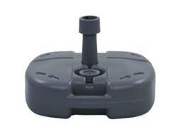 Vidaxl Base Para Guarda-sol Portável Com Areia/água Cinzento