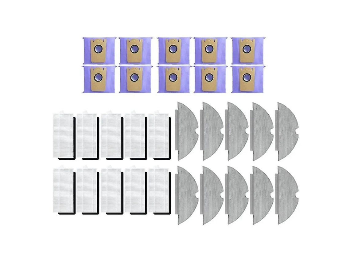 Para Robovac L35 Hybrid / Lr30 Hybrid Filtro Hepa Pano Mops Robô Aspirador De Pó Peça De Reposição Brilvibera