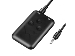 Conector Transmissor Áudio Sem Necessidade Transmissão Recepção Driver Bluetooth Preto