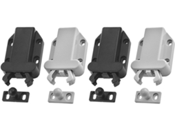 Doitool Trava De Toque Plástico Para Armário, Conjunto De 4 Peças, Trava De Pressão Com Retorno Automático E Botão
