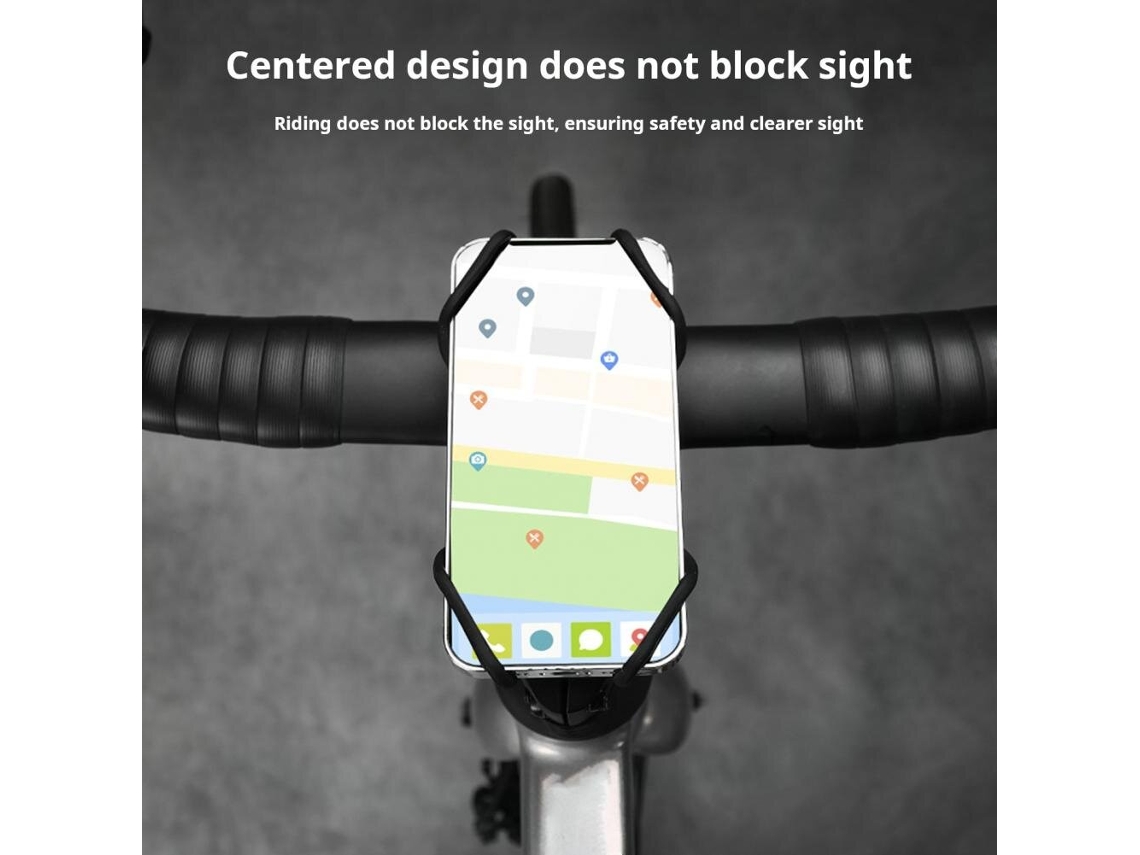 Pretobengguo 1 Peça Suporte Alça Alta Resistência Bicicleta Elástica Silicone Guidão Celulares 4.7 A 7.0 Polegadas
