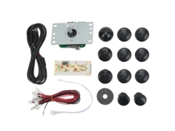 Yncm-controle Joystick Usb Oval Arcade Metal Abs Preto