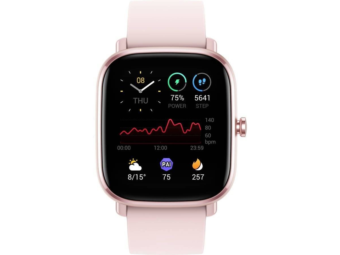 xiaomi amazfit bip u pro pink smartwatch