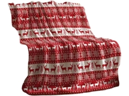 Manta de Natal Syjym com Papai Noel Estampa Digital Flocos Neve Ideal para Lazer, Macio, Quente, Ideal para Qu